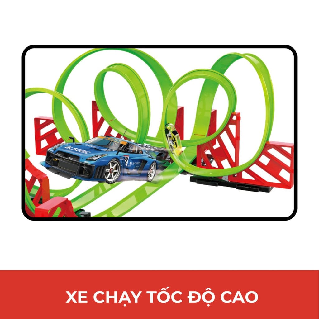  Đồ Chơi Lắp Ráp Vòng Xoáy Cuồng Phong Kèm 2 Xe Trớn VECTO VT8505 