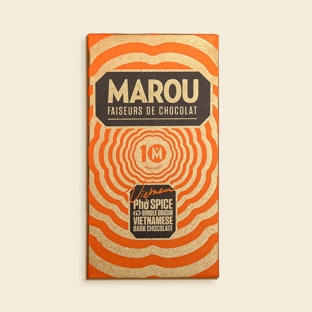 Maison Marou Schokolade:  Gewürzschokolade Pho 65% Kakao: 10 Jahre Jubiläum 80G Marou 