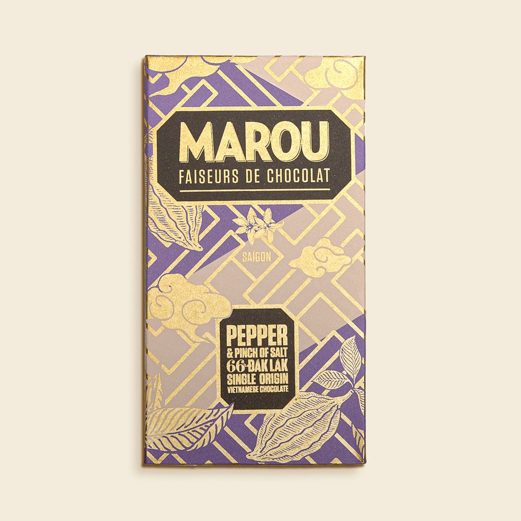 Maison Marou Schokolade:  Đắk Lắk 66% Schokolade mit Pfeffer 80G Marou 