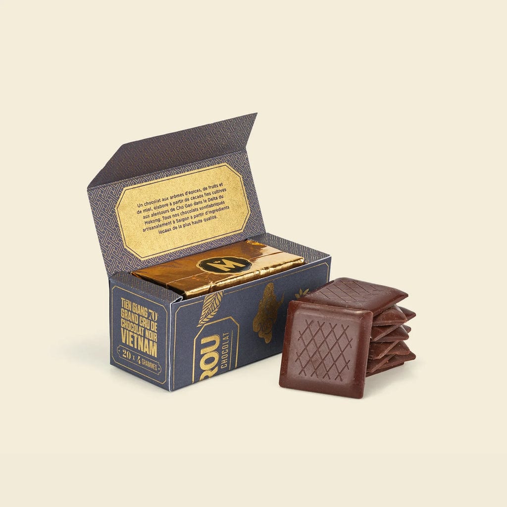 Maison Marou Schokolade:  Tiền Giang 70% Schokoladenwürfel Single Origin (20X4G) Marou 