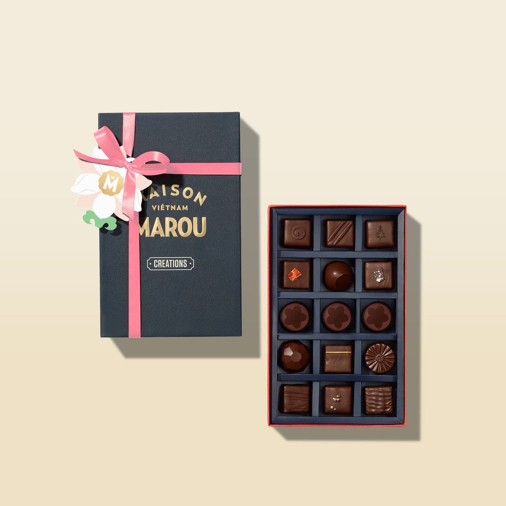 Maison Marou 초콜릿:  15개 세트 봉봉 초콜릿 마루 - 여성의 날 버전 