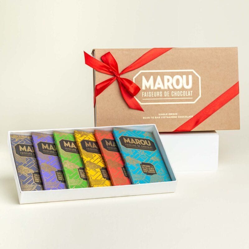  Hộp Quà 6 Thanh Single Origin 80G Marou 