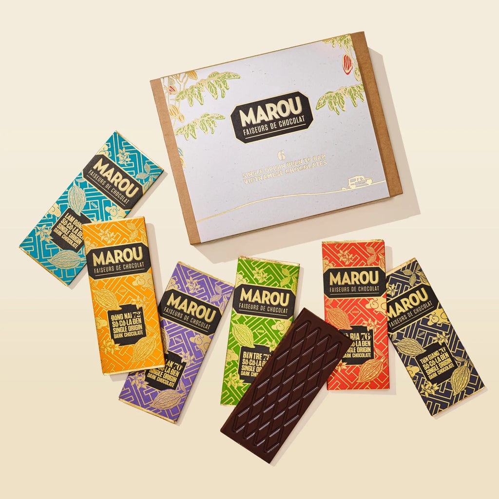 Socola Maison Marou:  Hộp Quà 6 Thanh Single Origin 24G Marou 