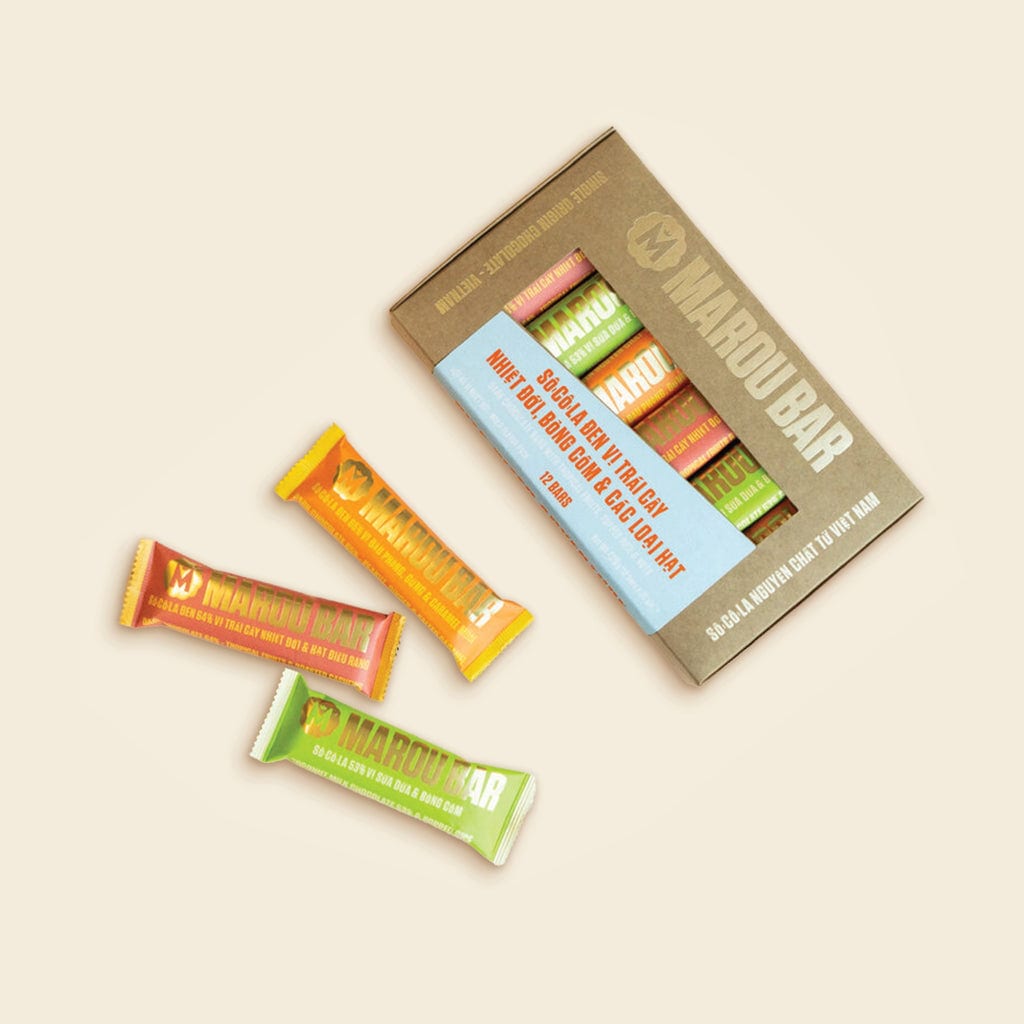 Socola Maison Marou:  Hộp Quà 贈送 Marou Bar 12X35G 
