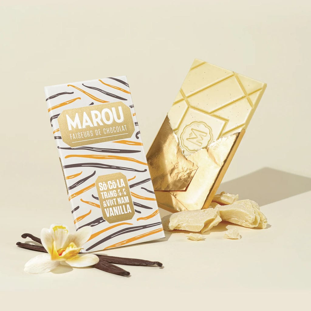 Socola Maison Marou: Socola Trắng Vanilla 44% 80G Marou (ảnh 1) | Flosa
