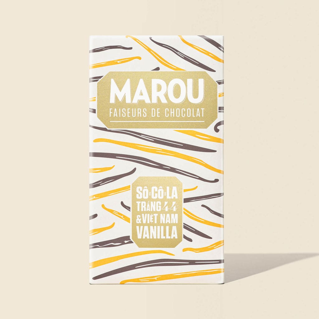 Socola Maison Marou: Socola Trắng Vanilla 44% 80G Marou (ảnh 1) | Flosa
