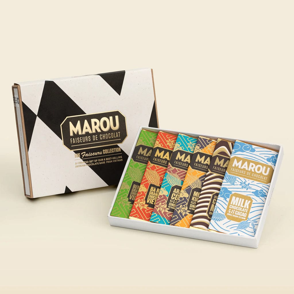 Socola Maison Marou:  Hộp Quà 贈送 6 Thanh Socola 迷你 The Faiseurs Collection Marou 