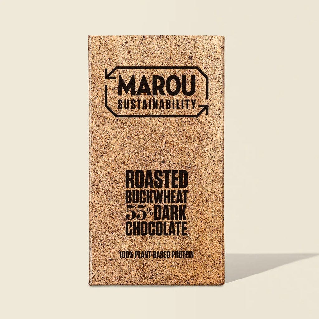 Maison Marou Schokolade:  55% Zartbitterschokolade mit Buchweizen 80G Marou 