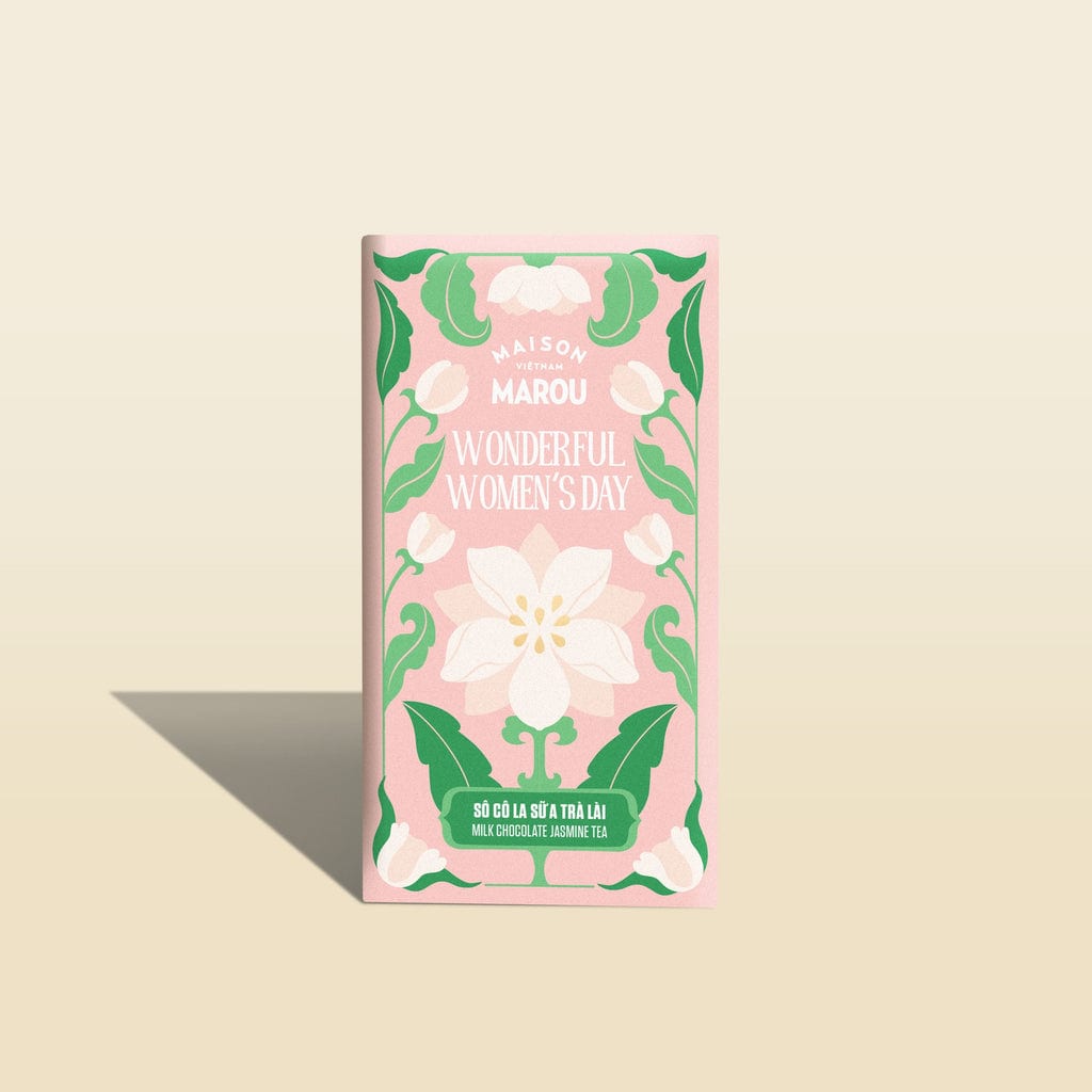 Maison Marou 초콜릿:  여성의 날 기념 48% 우유 초콜릿 & 재스민 차 Marou 