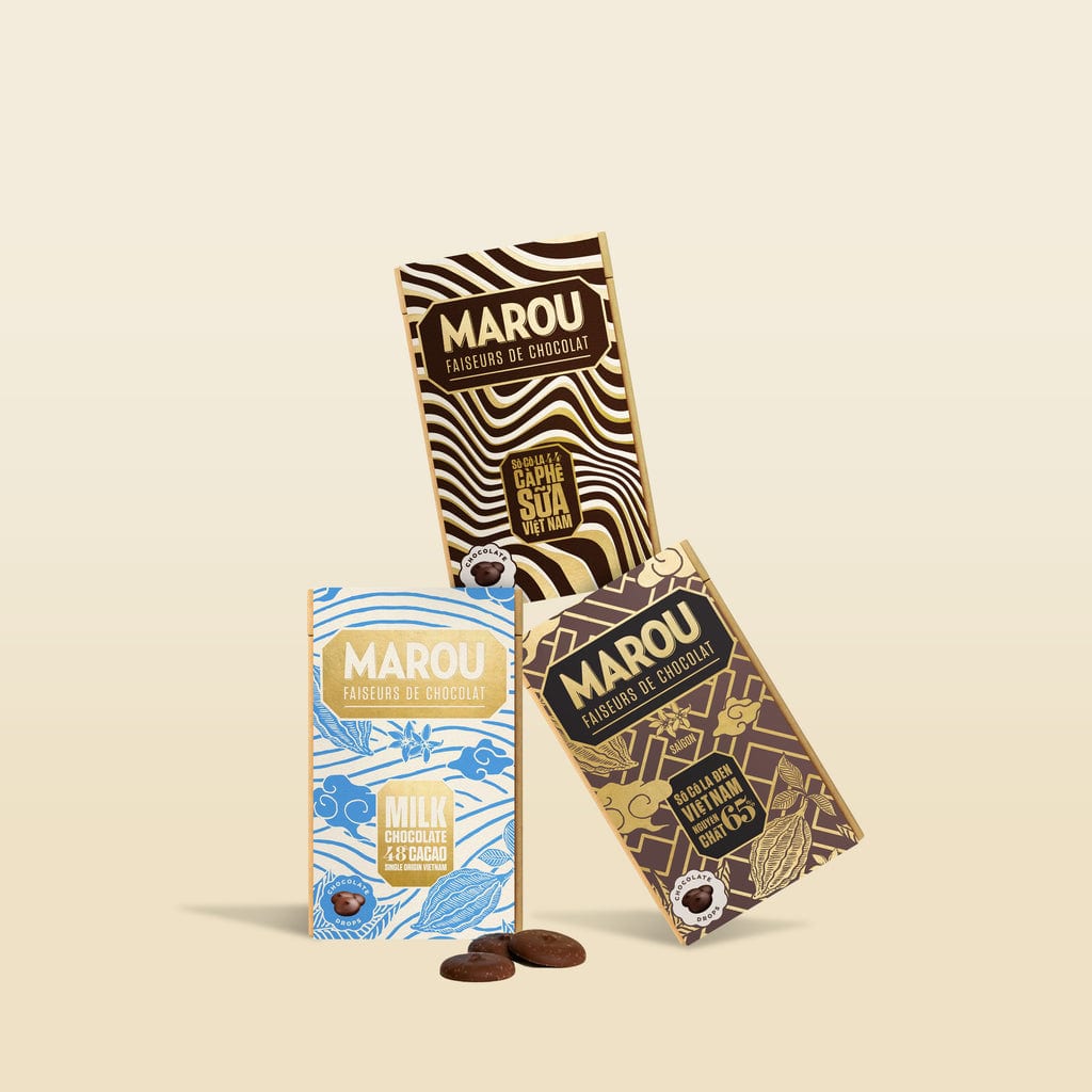 Maison Marou 초콜릿:  3개 세트 초콜릿 볼 마루 
