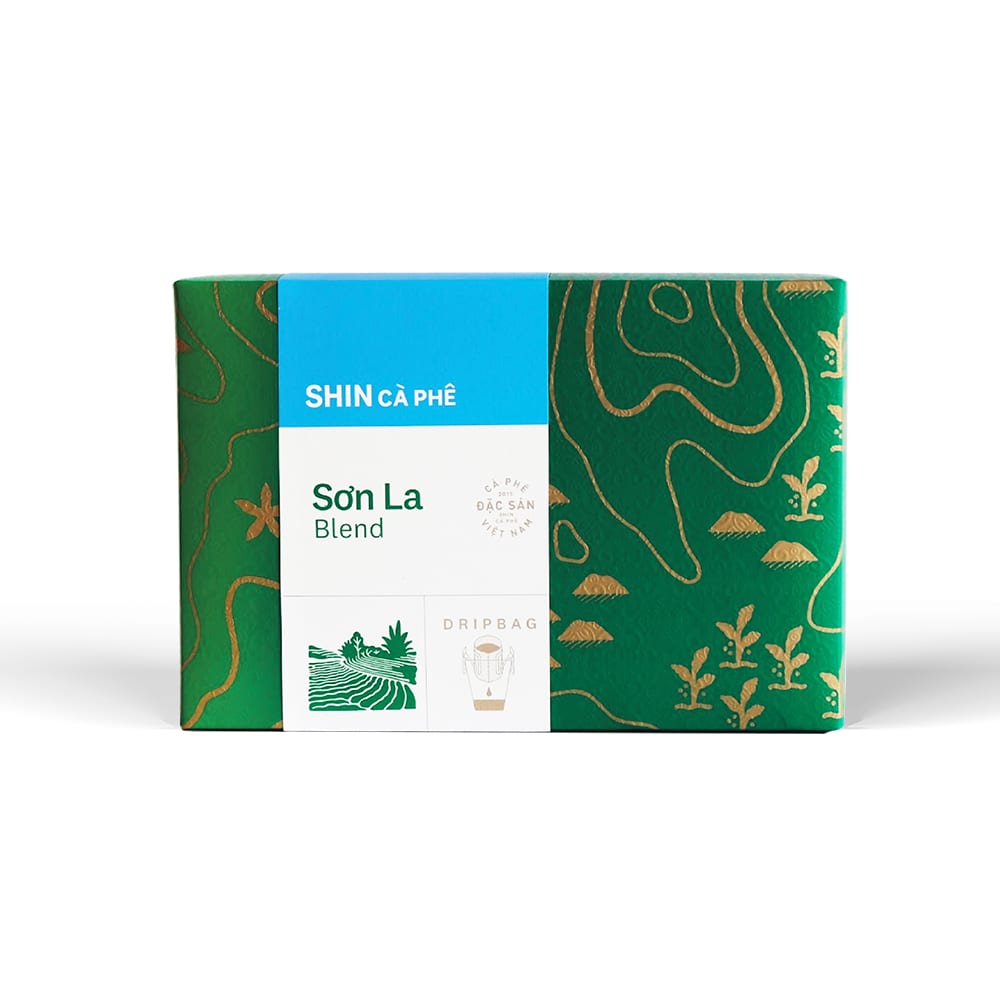 Shin 咖啡:  深咖啡山拉紙濾杯混合 - 10包盒裝 
