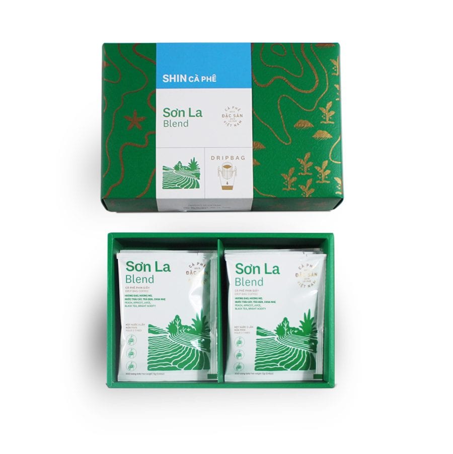  深咖啡山拉紙濾杯混合 - 10包盒裝 