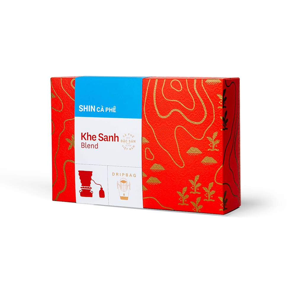 Shin 咖啡:  深咖啡克山紙濾杯混合 - 10包盒裝 