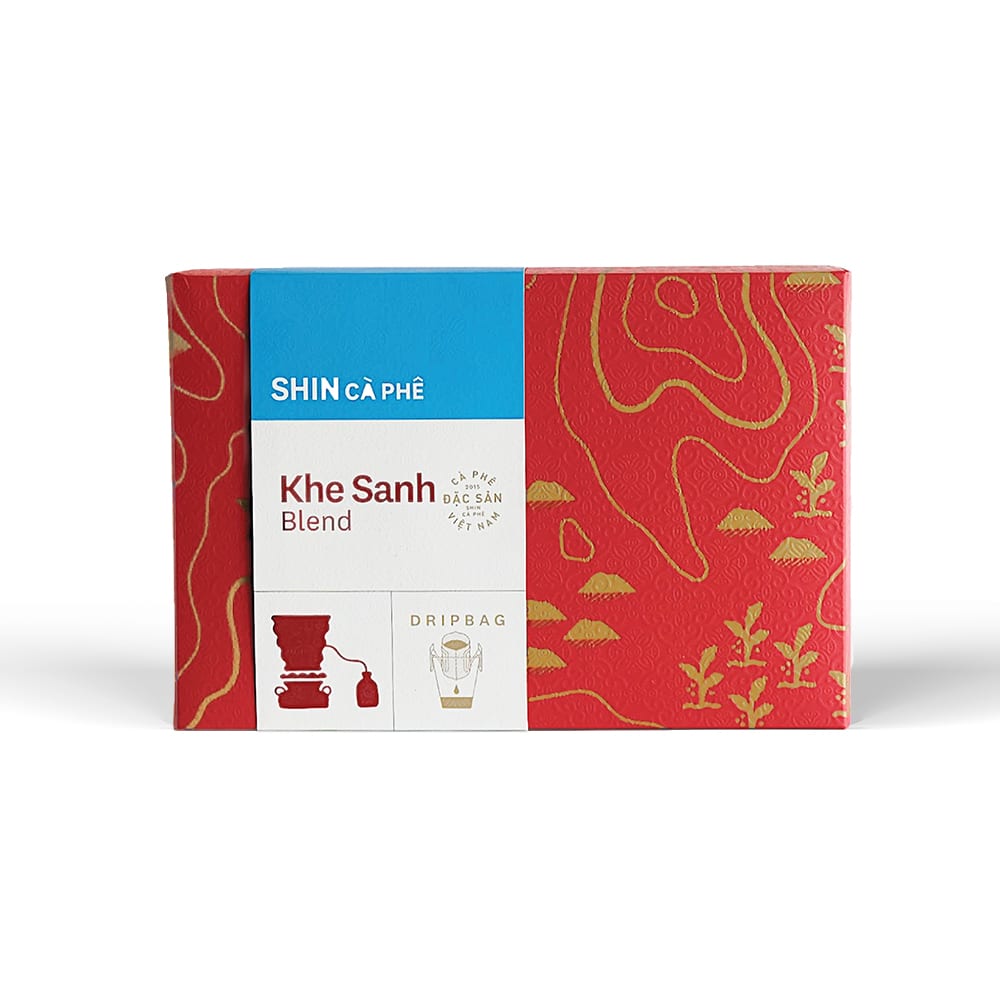 Shin 咖啡:  深咖啡克山紙濾杯混合 - 10包盒裝 