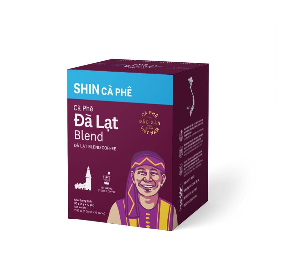 Shin 咖啡:  深咖啡大叻混合網袋 - 10包盒裝 