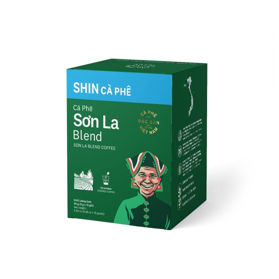 Shin 咖啡:  深咖啡山拉混合網袋 - 10包盒裝 