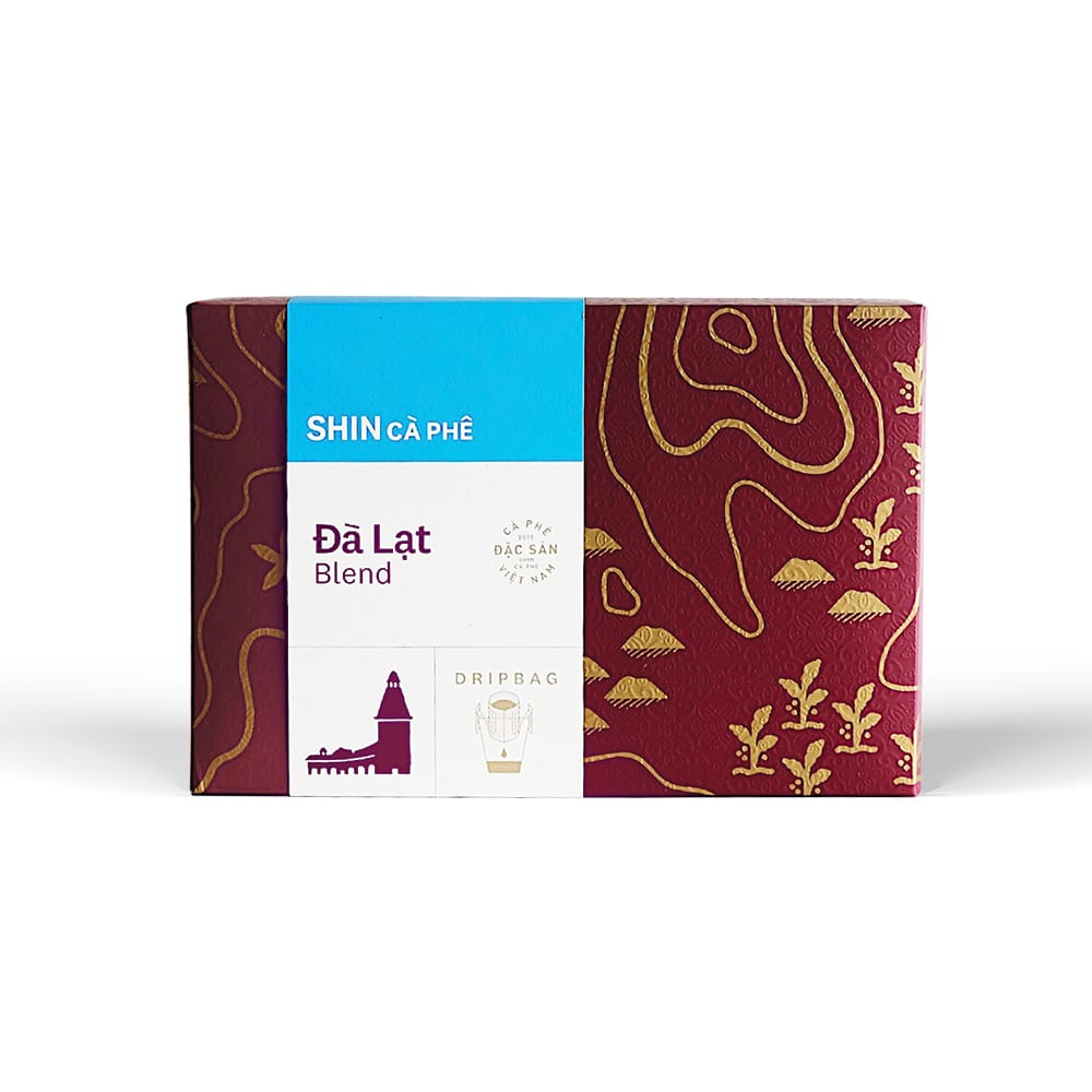 深咖啡大叻混合紙濾杯 - 10包盒裝 