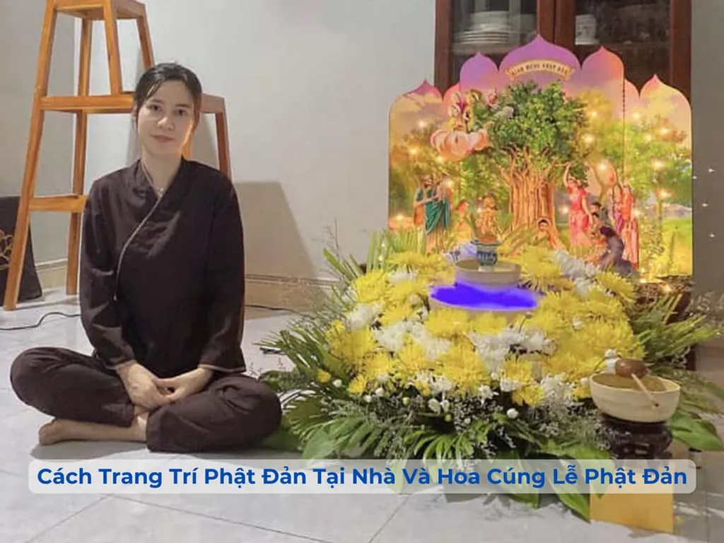 Cách Trang Trí Phật Đản Tại Nhà Và Hoa Cúng Lễ Phật Đản Năm 2026