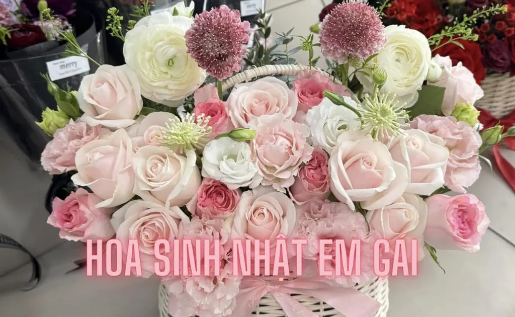 199+ Hoa chúc mừng sinh nhật em gái đẹp nhất, gợi ý loài hoa ý nghĩa