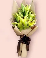  Hương Hoa - HBD154 - Hoa 20/11 - Hoa Ly Vàng 