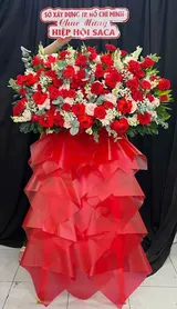  Kệ Hoa Khúc Ca Đỏ Thắm - HCM144 