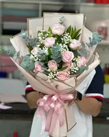  Bó Hoa Hồng Pastel Cồ​​​​​​​ - HBD109 - Hoa 8/3 