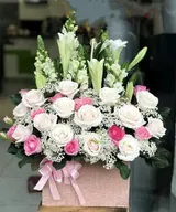  Hộp Hoa Khai Trương Để Bàn Hương Gió - HCH01 