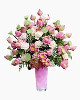  Bình Hoa Sen Hồng Tặng Mẹ - HCB31 - Hoa Tặng Mẹ 