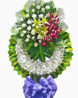  Vòng Hoa Đám Tang Kính Viếng - HTL90 