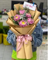  Bó Hoa Sen Hồng - HBD252 