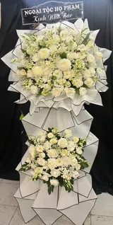  Vòng Hoa Bạch Cúc Tưởng Niệm - HTL204 