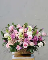  Giỏ Hoa Tím Mộng Mơ - HG44 