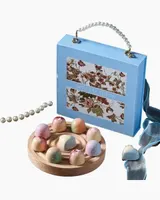  Hộp Chocolate Hoa Xanh Quai Xách Ngọc Trai - HCCL10 - Quà Tặng 14/2 