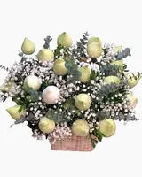  Giỏ Hoa Sen Trắng - HG24 