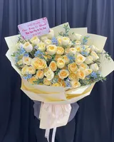  Bó Hoa Vàng Kem - HBD335 