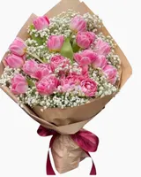 Bó Hoa Tulip Hồng - HBD120 - Hoa 8/3 