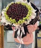  Bó Hoa Cherry Mix Nho Xanh - TC43 