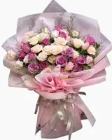  Bó Hoa Hồng Chiều Tím - HBD197 