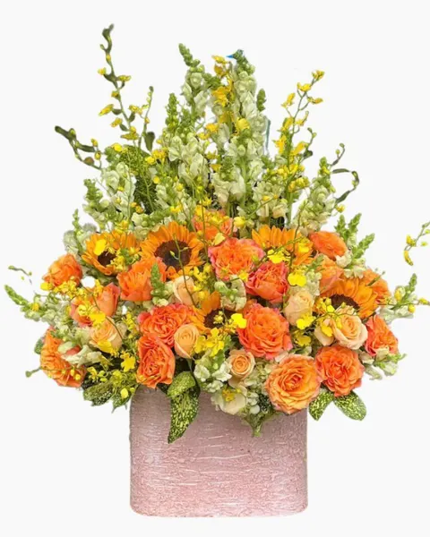 Hộp Hoa Tình Yêu Màu Nắng - HH20 | Flosa
