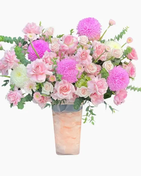 Strahlende Blumenvase