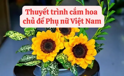 Flower-arranging talks on the theme of Vietnamese women