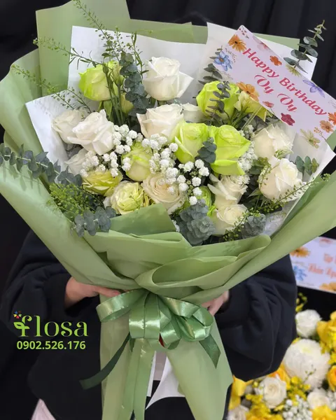 長形花束:  純潔花束 - HBD321 