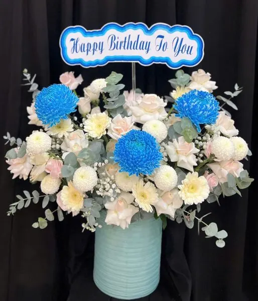 Hộp Hoa Tươi: Hộp Hoa Trời Xanh - HH184 | Flosa