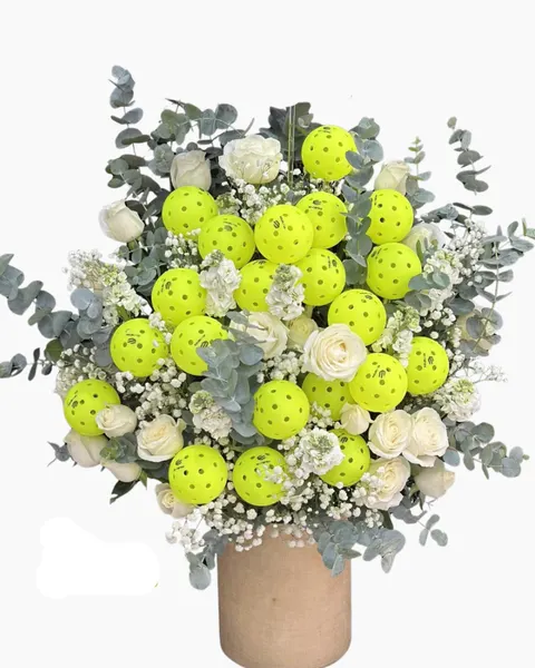 Flowers and Balloons:  Fresh Green Hue - HBB11 