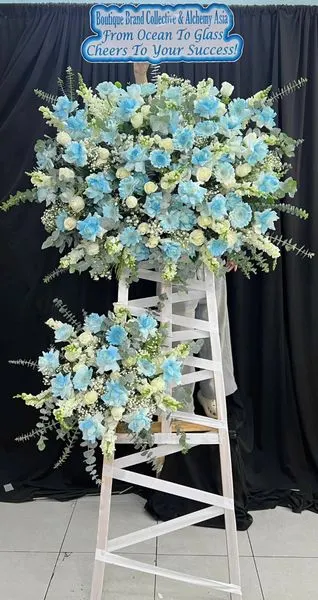 Hoa Chúc Mừng: Kệ Hoa Ocean Bloom Symphony - HCM141 | Flosa
