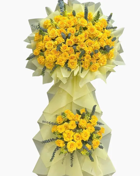 Hoa Chúc Mừng: Sắc Vàng Vượng Phu  - HCM82 | Flosa