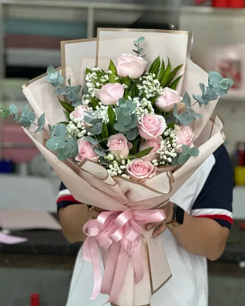 Hoa Bó Dài: Bó Hoa Hồng Pastel Cồ​​​​​​​ - HBD109 - Hoa 8/3 | Flosa