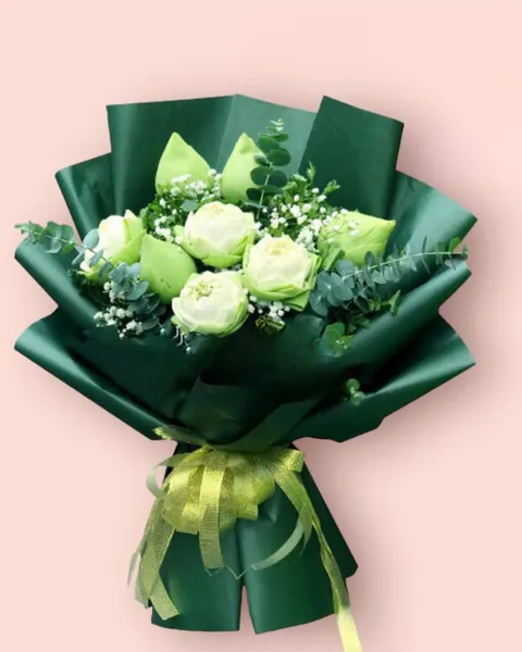 長形花束:  香蓮花束 - HBD155 - 送給媽媽的花 