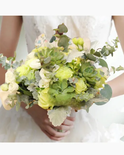 婚禮花:  手捧多肉婚禮花束 - HC13 