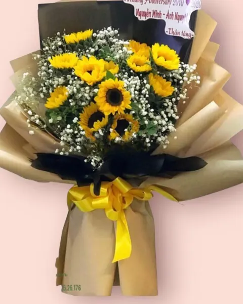 Hoa Bó Dài: Bó Hoa Ánh Dương - HBD137 - Hoa 20/11 | Flosa
